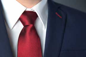 cravate rouge bordeaux homme en soie